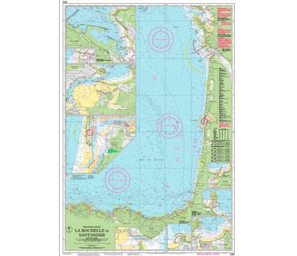 Carta Nautica C42 La Rochelle-Santander Imray