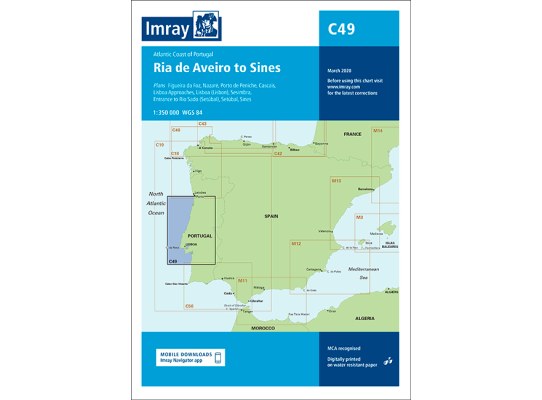 Imray Carta Nautica C49 Ria de Aveiro-Sines