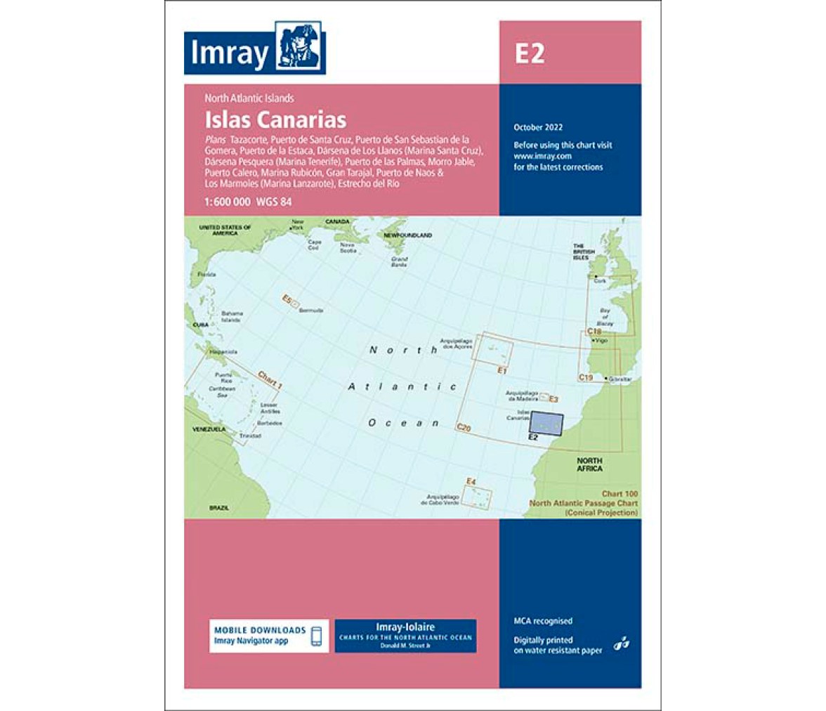 Imray Carta Náutica E2 Islas Canarias
