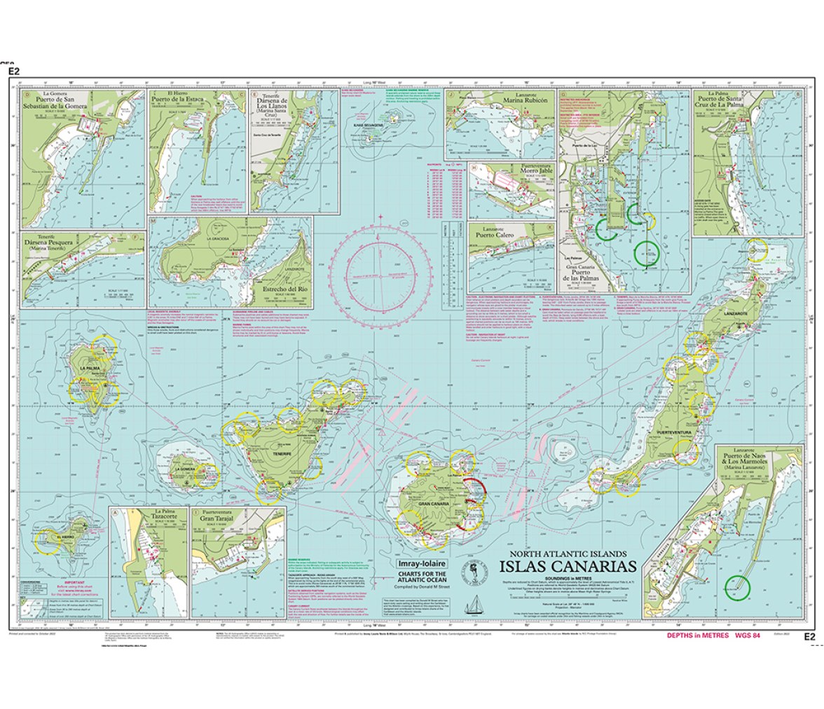 Imray Carta Náutica E2 Islas Canarias