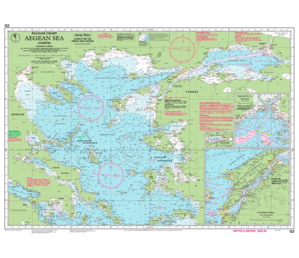 Carta Nautica G2 Norte Mar Egeo Imray