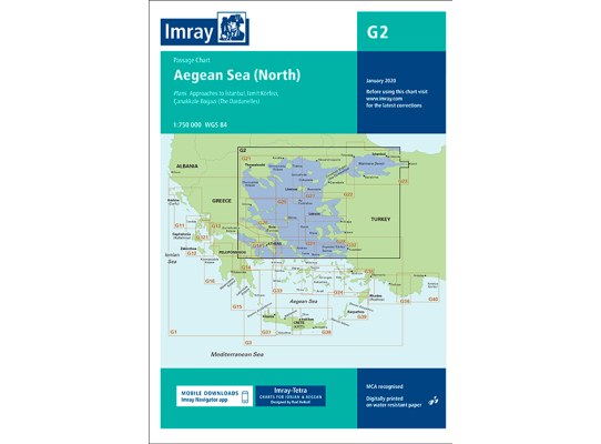 Imray G2 Nautical Chart North Aegen Sea