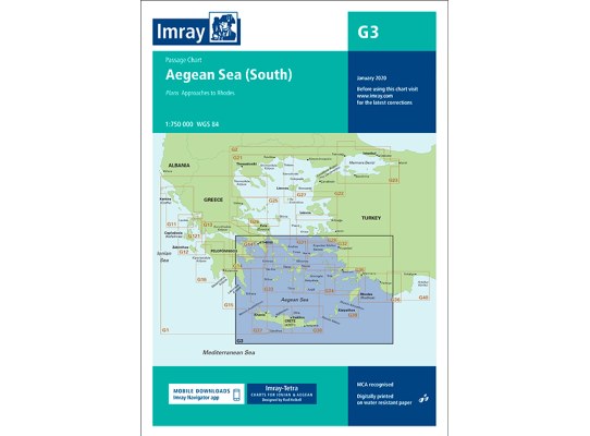 Imray G3 Nautical Chart South Aegean Sea