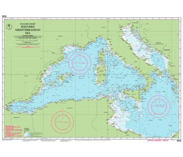 Carta Nautica M11 Gibraltar-Cabo de Gata Imray
