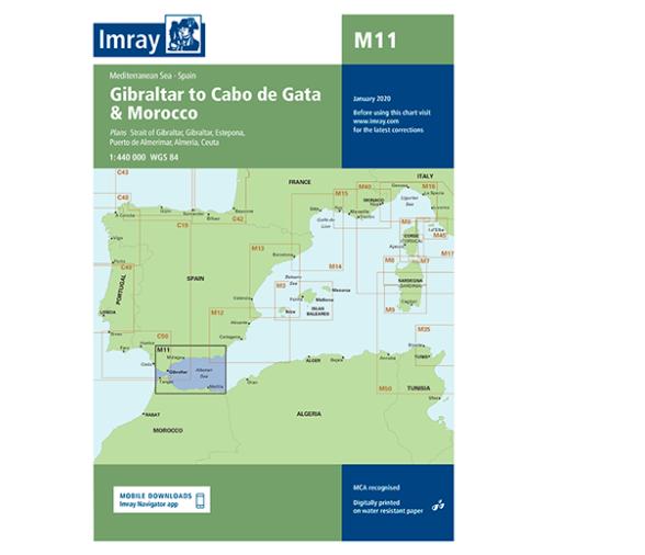 Carta Nautica M11 Gibraltar-Cabo de Gata Imray
