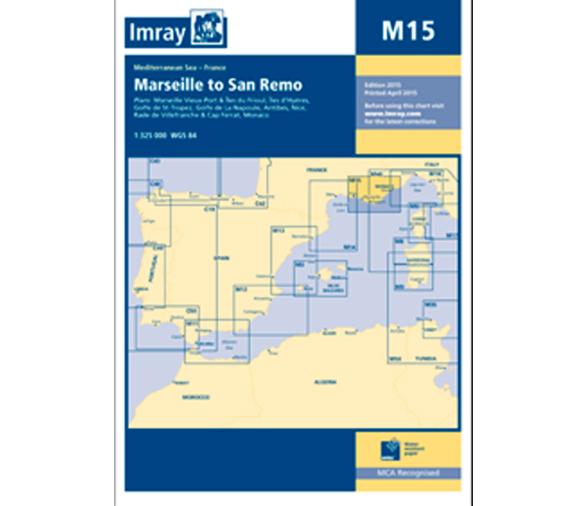 Carta Nautica M15 Marsella-Genova-Calvi Imray