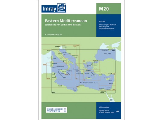 Imray Carta Nautica M20 Mediterraneo Oriental