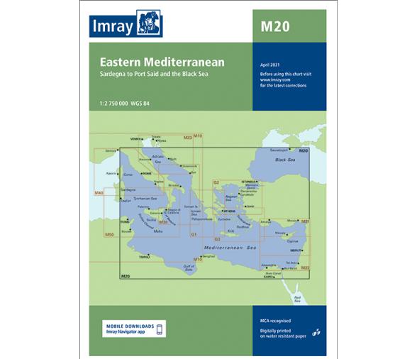 Carta Nautica M20 Mediterraneo Oriental Imray