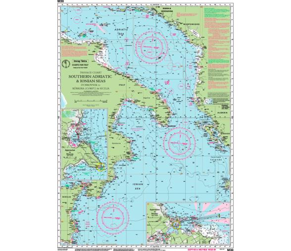 Carta Nautica M30 Adriatico Sur y Jonico Imray