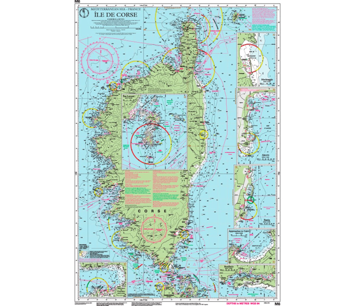 Imray Carta Náutica M6 Isla de Corcega
