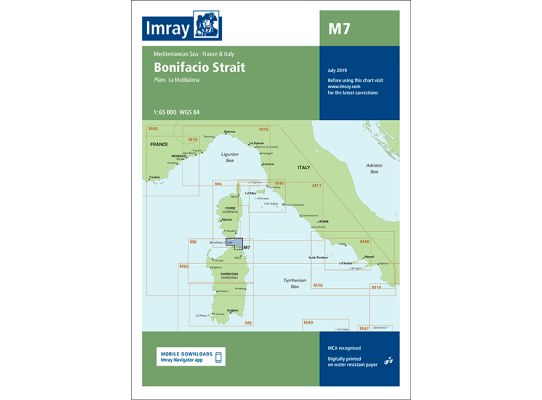 Imray Nautical Chart M7 Strait of Bonifacio