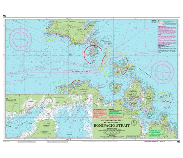 Carta Náutica M7 Estrecho de Bonifacio Imray