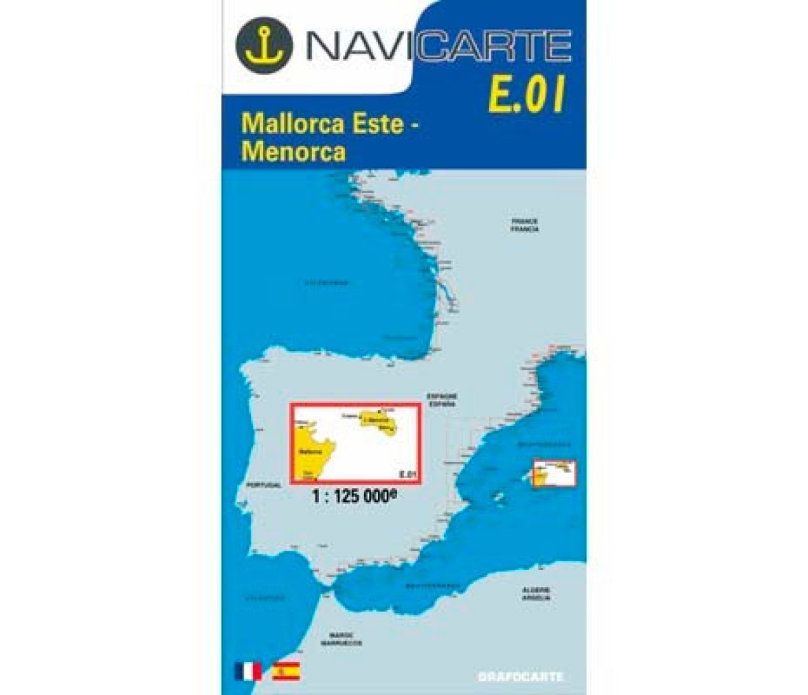 Carta Nautica Mallorca Este-Menorca