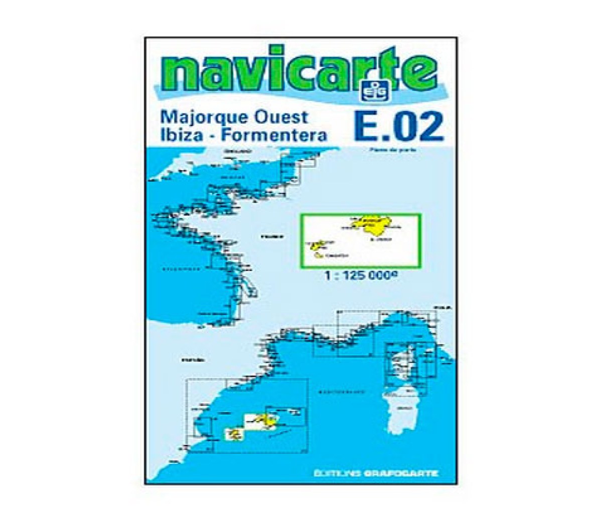 Carta Nautica Mallorca Oeste-Ibiza-Formentera