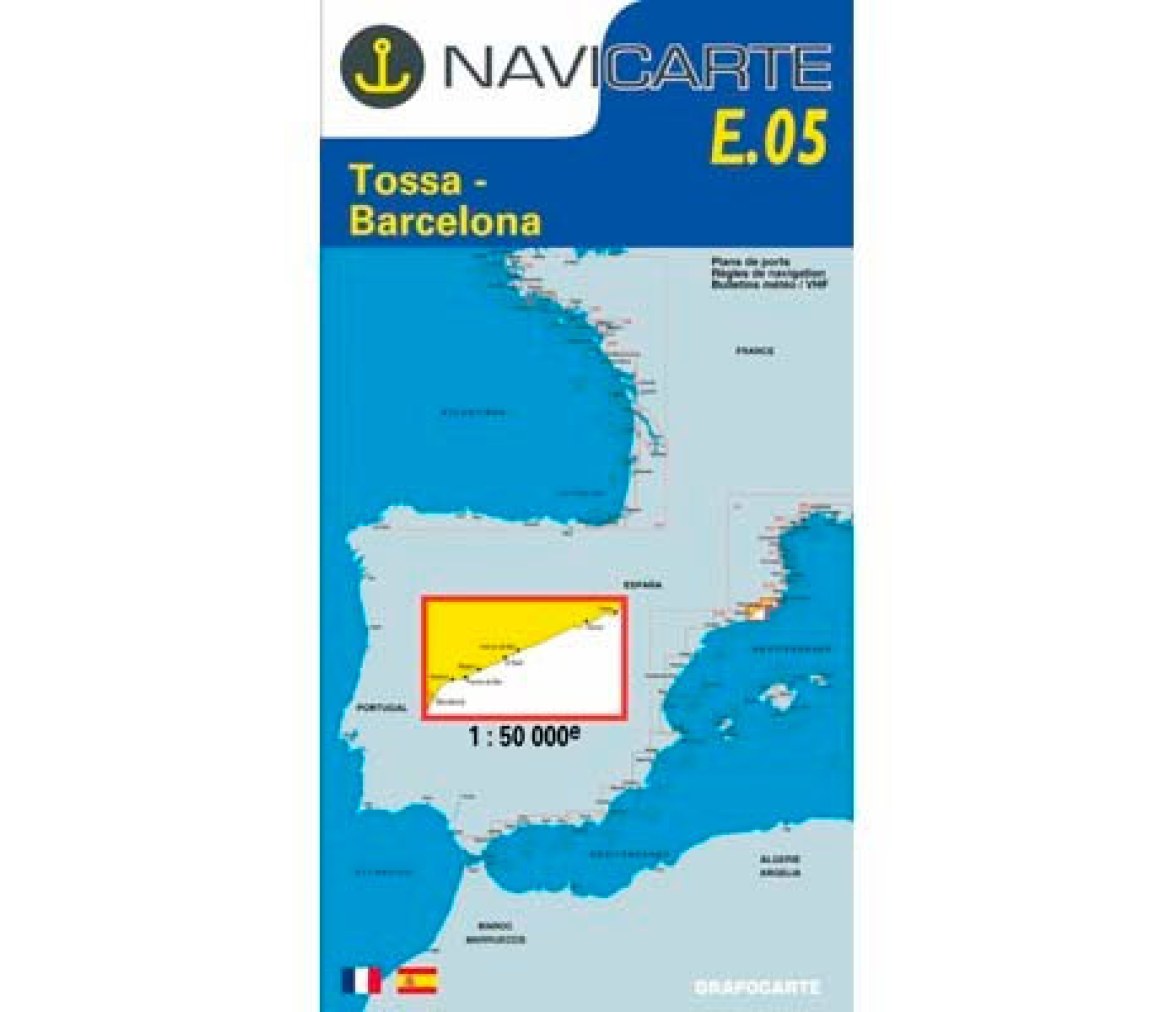 Carta Nautica Tossa-Barcelona