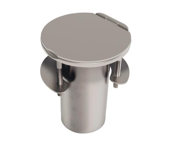 Osculati Tintero Acero Inoxidable para Poste con Bisagra Recta