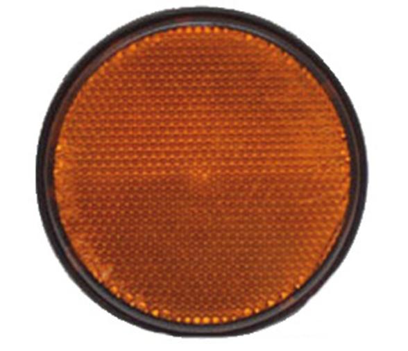 Catadioptrico circular adhesivo naranja
