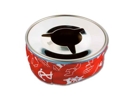 Red Stainless Steel Ashtray