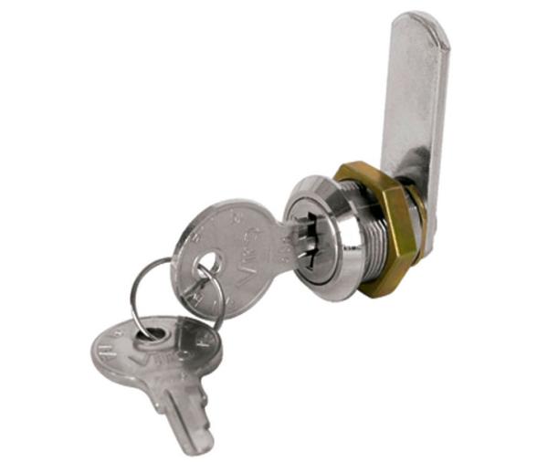 Cerradura Bronce Cromado e Inox con Llave para Cofres