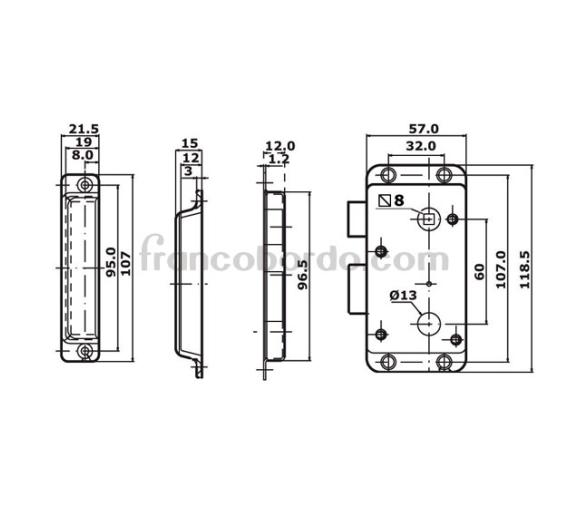 Cerradura Independiente para manilla Smart