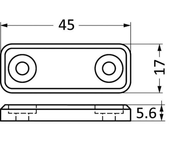 Cerradura Sellada Magnetica Montaje Plano