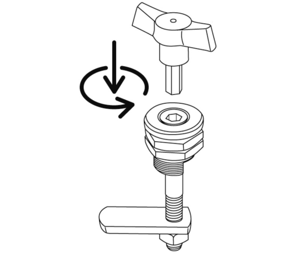 Cylinder lock with handle key