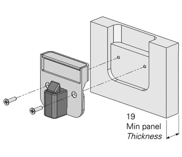 Cerradura de Empotrar para Puertas y Cajones