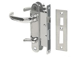 Cerradura para W.C., equipada con pestillo