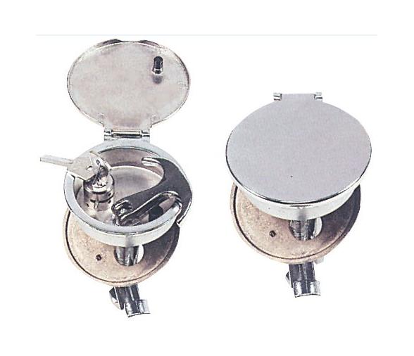 Cerrojo Tirador Latón Cromado 68 mm