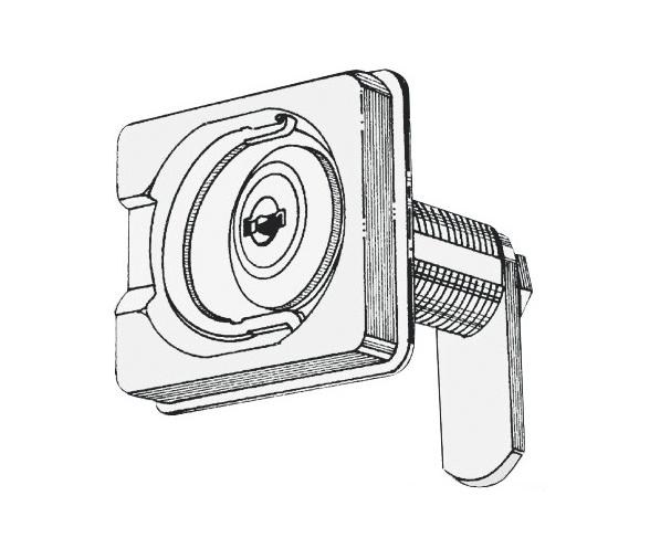 Cerrojo con Llave para Cofres y Portillos