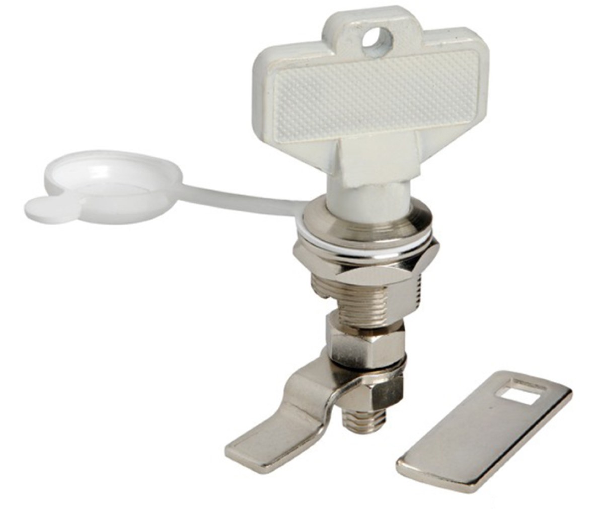 Cerrojo laton cromado con tapa proteccion