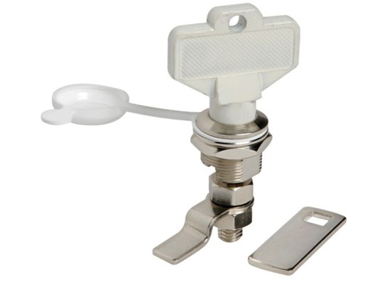 Cerrojo laton cromado con tapa proteccion
