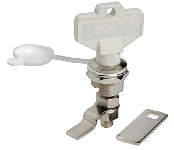 Cerrojo laton cromado con tapa proteccion