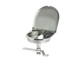 Cerrojo tirador con tapa acero inox 110x115 mm