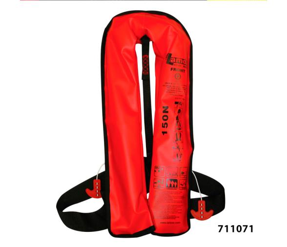Chaleco Salvavidas Hinchable Solas Lamda 150N-275N Con Cremallera