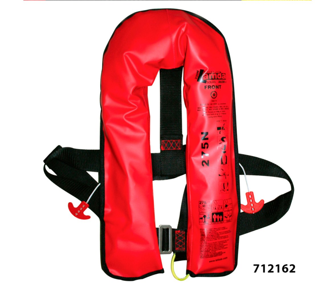 Chaleco Salvavidas Hinchable Solas Lamda 150N-275N Con Cremallera