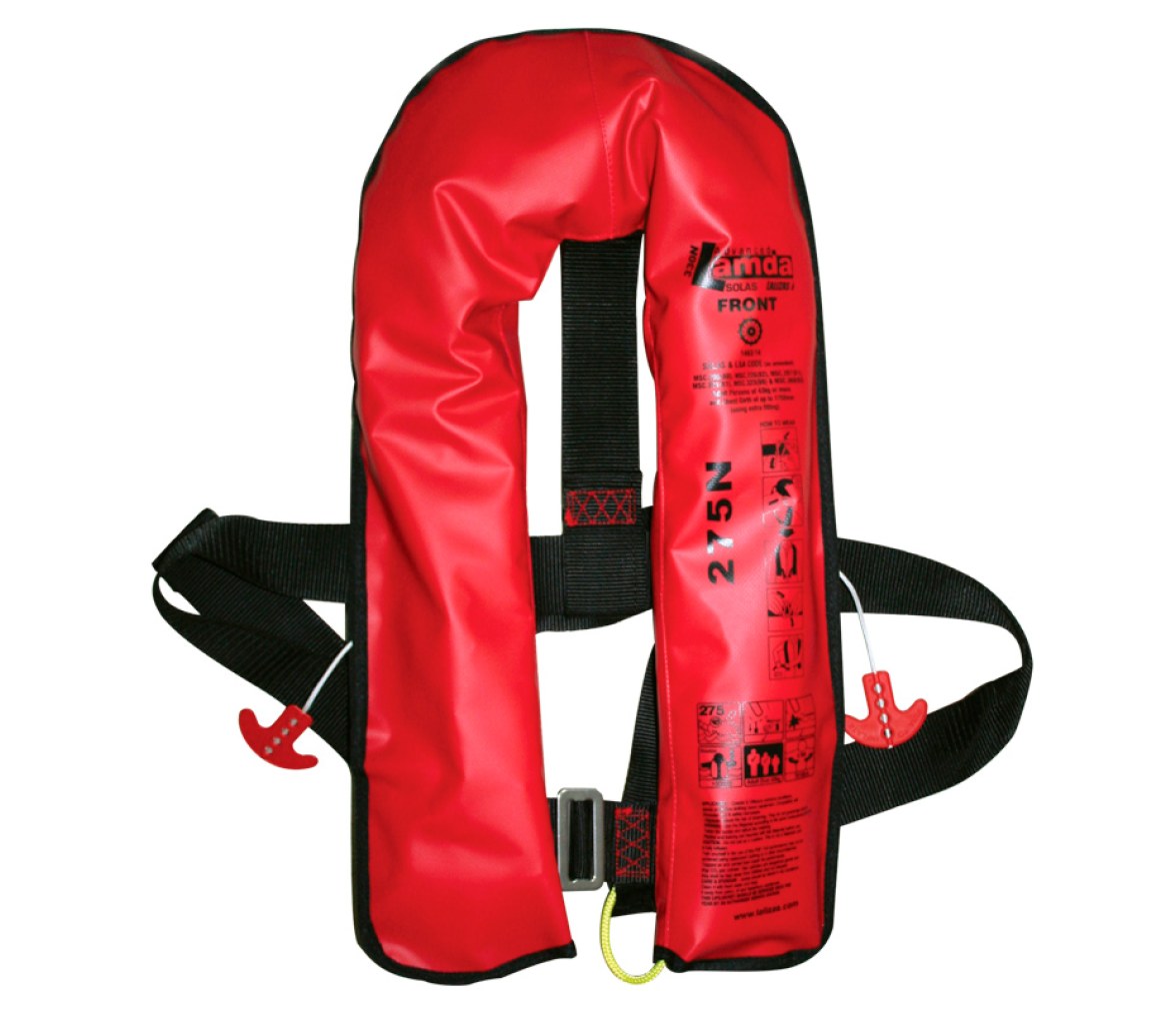 Chaleco Salvavidas Hinchable Solas Lamda 150N-275N Con Cremallera