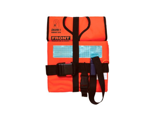 Chaleco Salvavidas Infantil Espuma Plegable Compacto LALIZAS, SOLAS/MED, Naranja