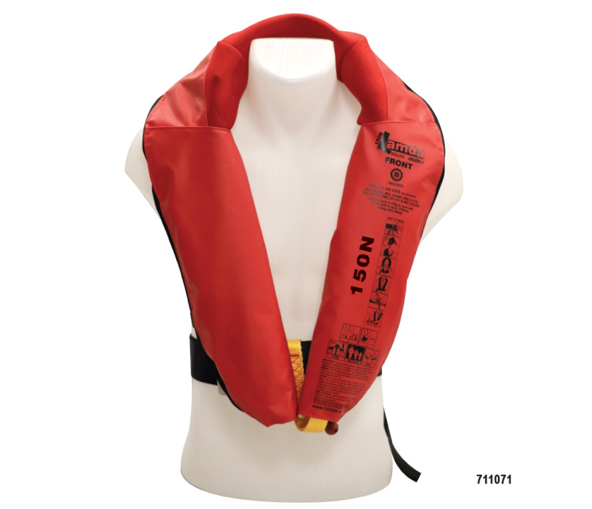 Chaleco salvavidas inflable Lamda LALIZAS, SOLAS/MED-MER