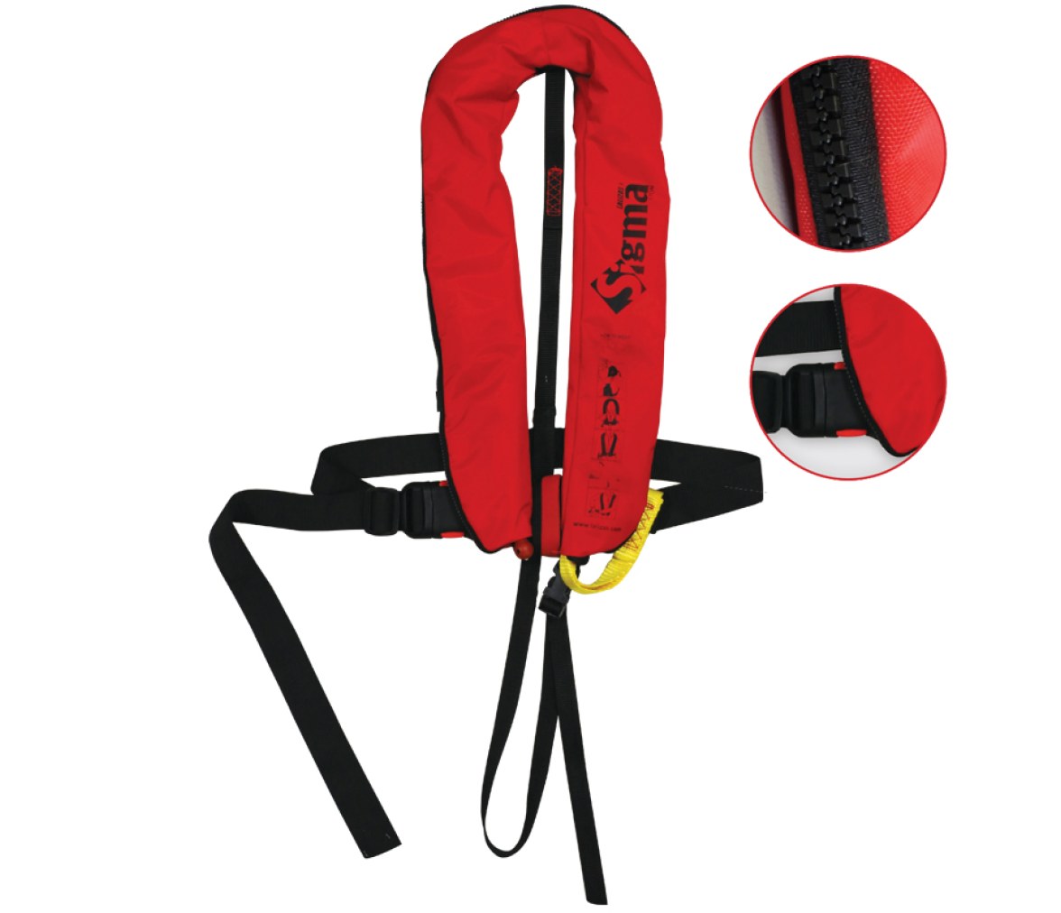 Chaleco Salvavidas Hinchable Sigma 150N Adulto