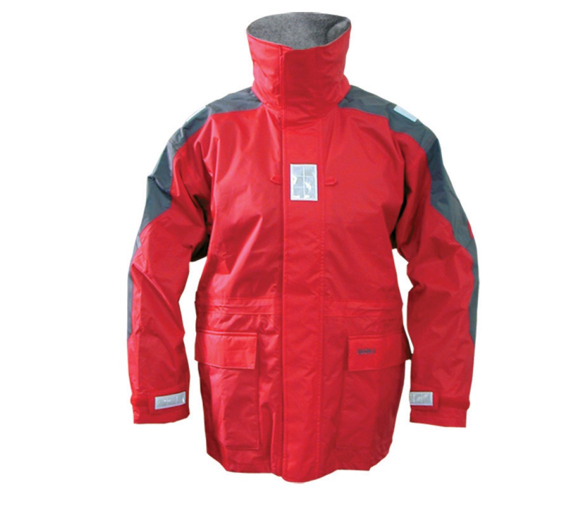 Chaqueta Sailing Adulto “IT”, roja/gris- M