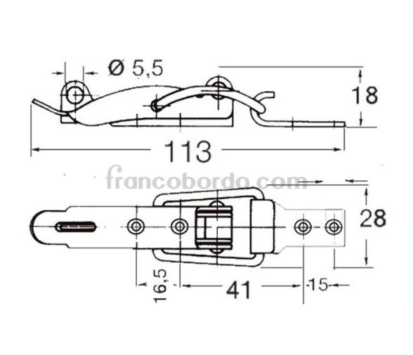Cierre de Palanca de Acero Inoxidable