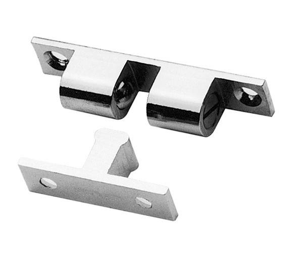 Cierre-Sujetapuertas de Laton Cromado