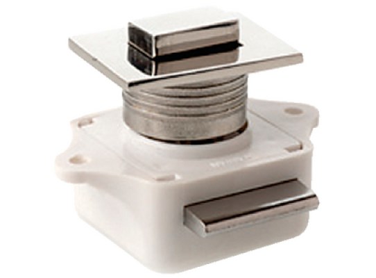 Stainless steel button closure