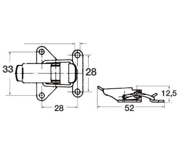 Cierre de Palanca de Acero Inox para Escotillas y Contenedores