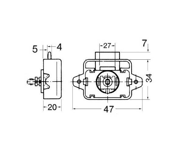 Pulsador Completo Con Cierre Redondo