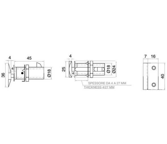 Pulsador con Cierre Raso