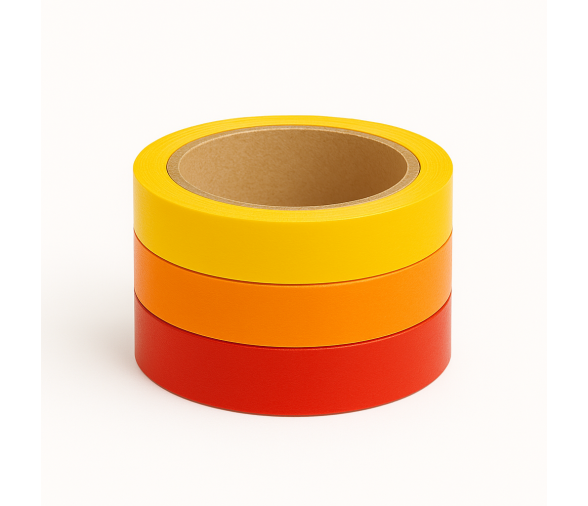 Cinta Adhesiva Triple Raya Tricolor Rojo