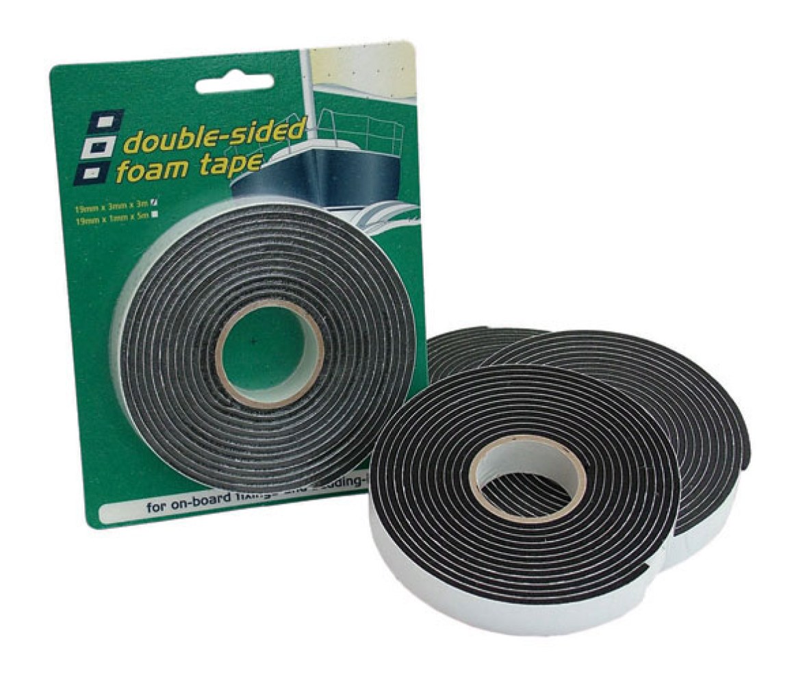 Cinta Doble Cara de Espuma de Vinilo 19x1mm 5m