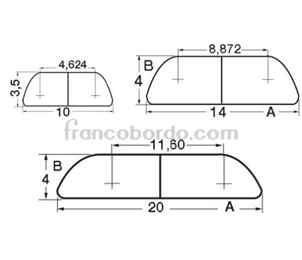 Cinton Perfil Redondeado Acero Inoxidable Pulido